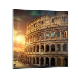 Quadro em vidro - Monumento colossal - 30x30 cm