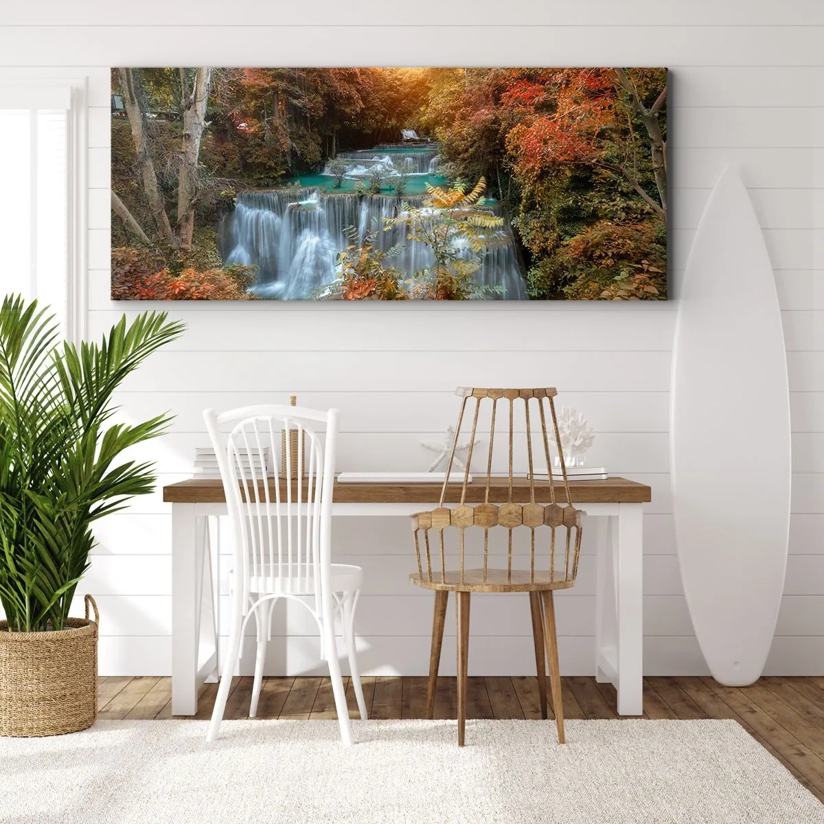 Quadro em tela - O tesouro escondido da floresta - 140x50 cm