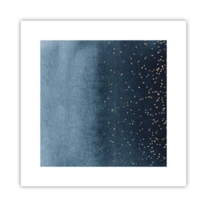 Pôster - Composição – fases azuis - 30x30 cm