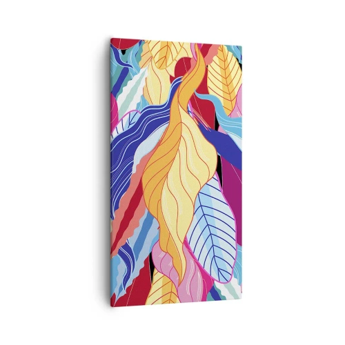 Quadro em tela - Bagunça colorida - 55x100 cm