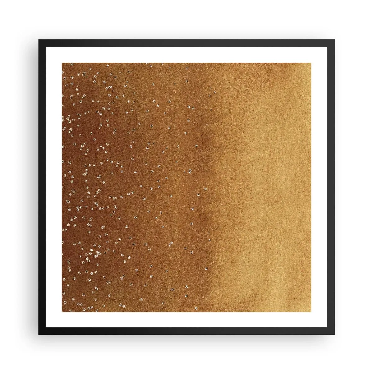 Pôster com moldura preta - O nascimento da luz - 60x60 cm