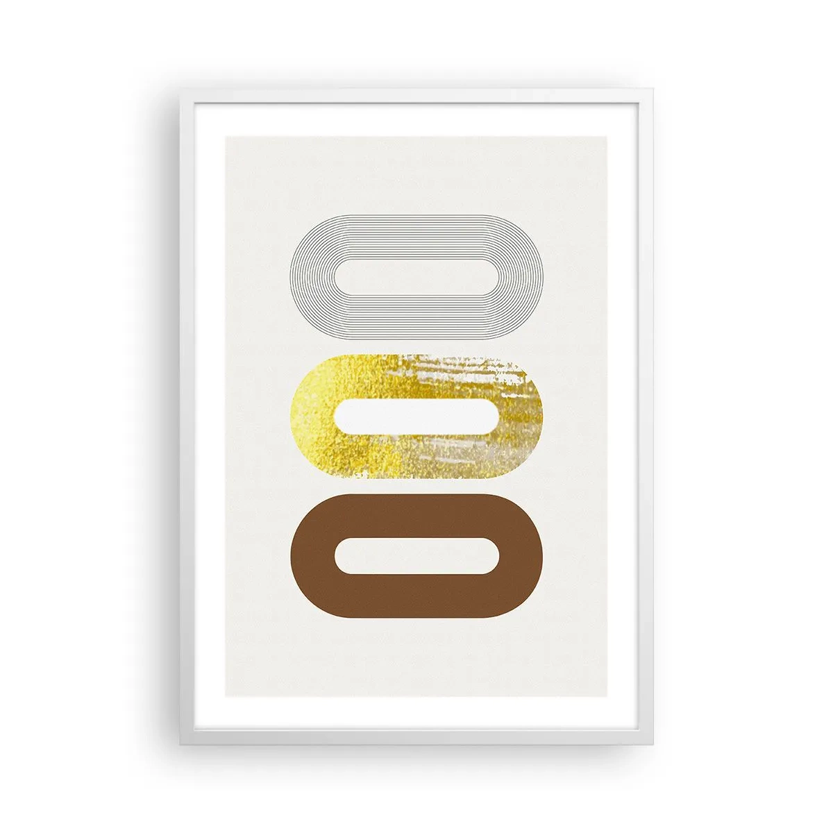 Pôster em moldura branca - Uuu! - 50x70 cm