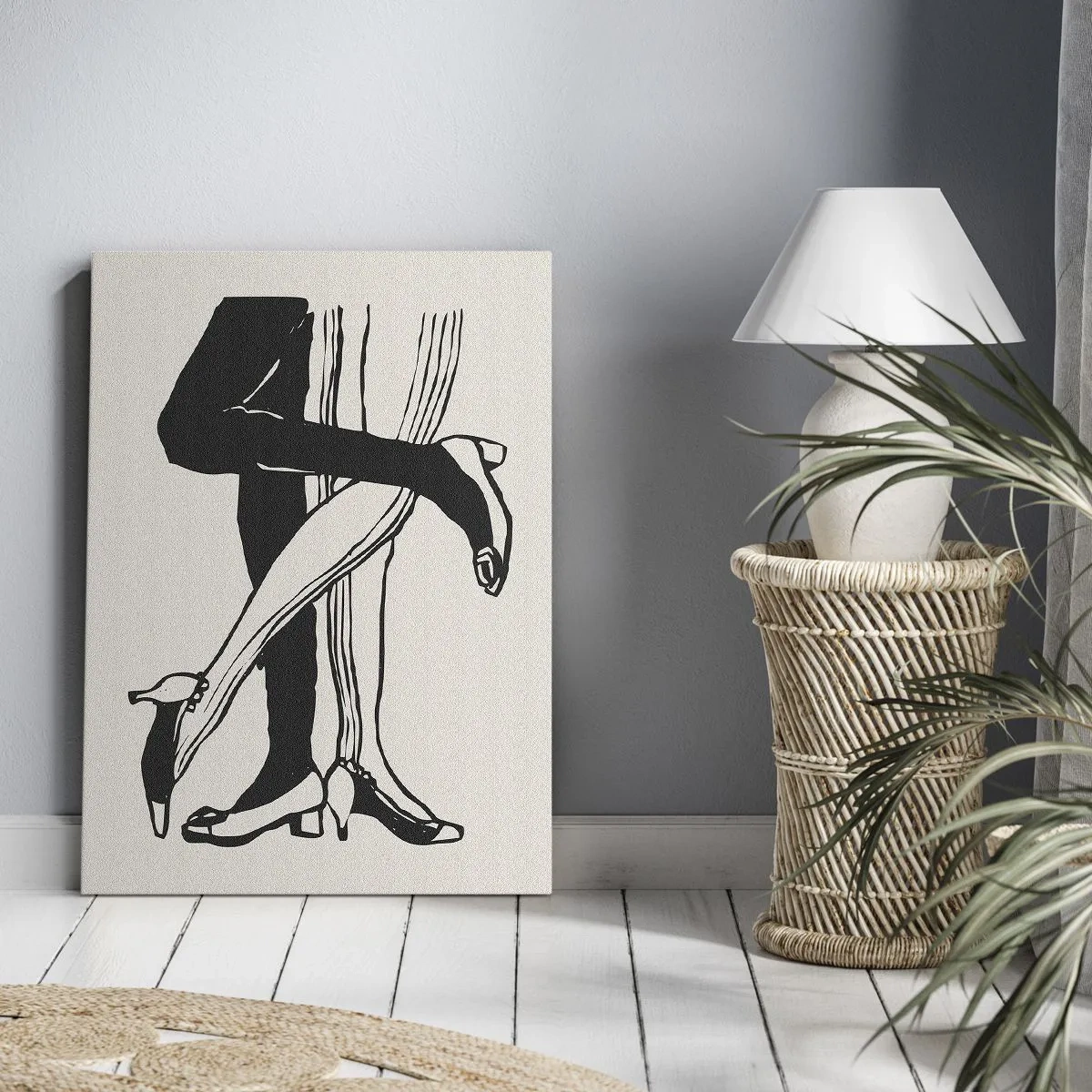 Quadro em tela - Um atributo feminino - 45x80 cm