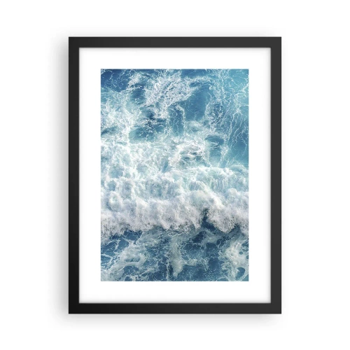 Pôster com moldura preta - Alegremente e aos saltos - 30x40 cm