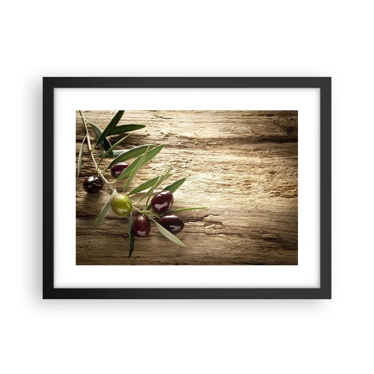 Pôster com moldura preta - Direto da natureza - 40x30 cm