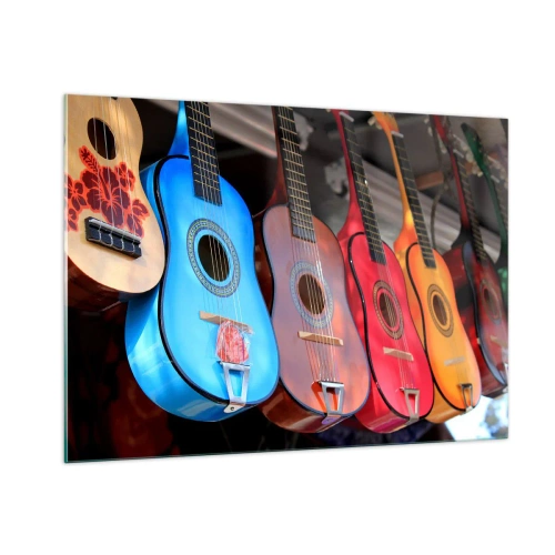 Quadro em vidro - Vibrações latinas - 100x70 cm