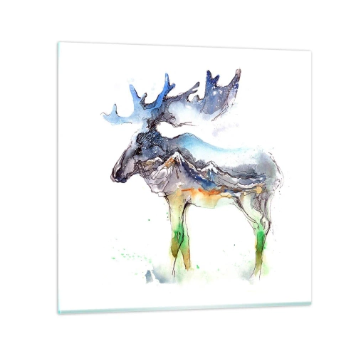 Quadro em vidro - O herói do conto de inverno - 60x60 cm