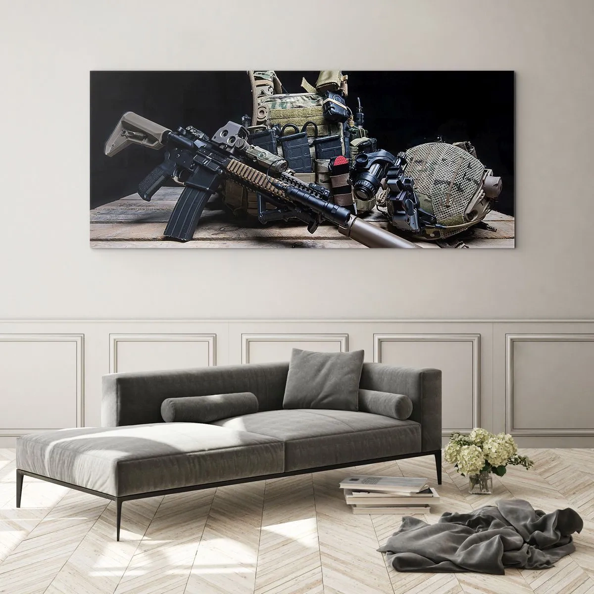 Quadro em vidro - Descanse! - 120x50 cm