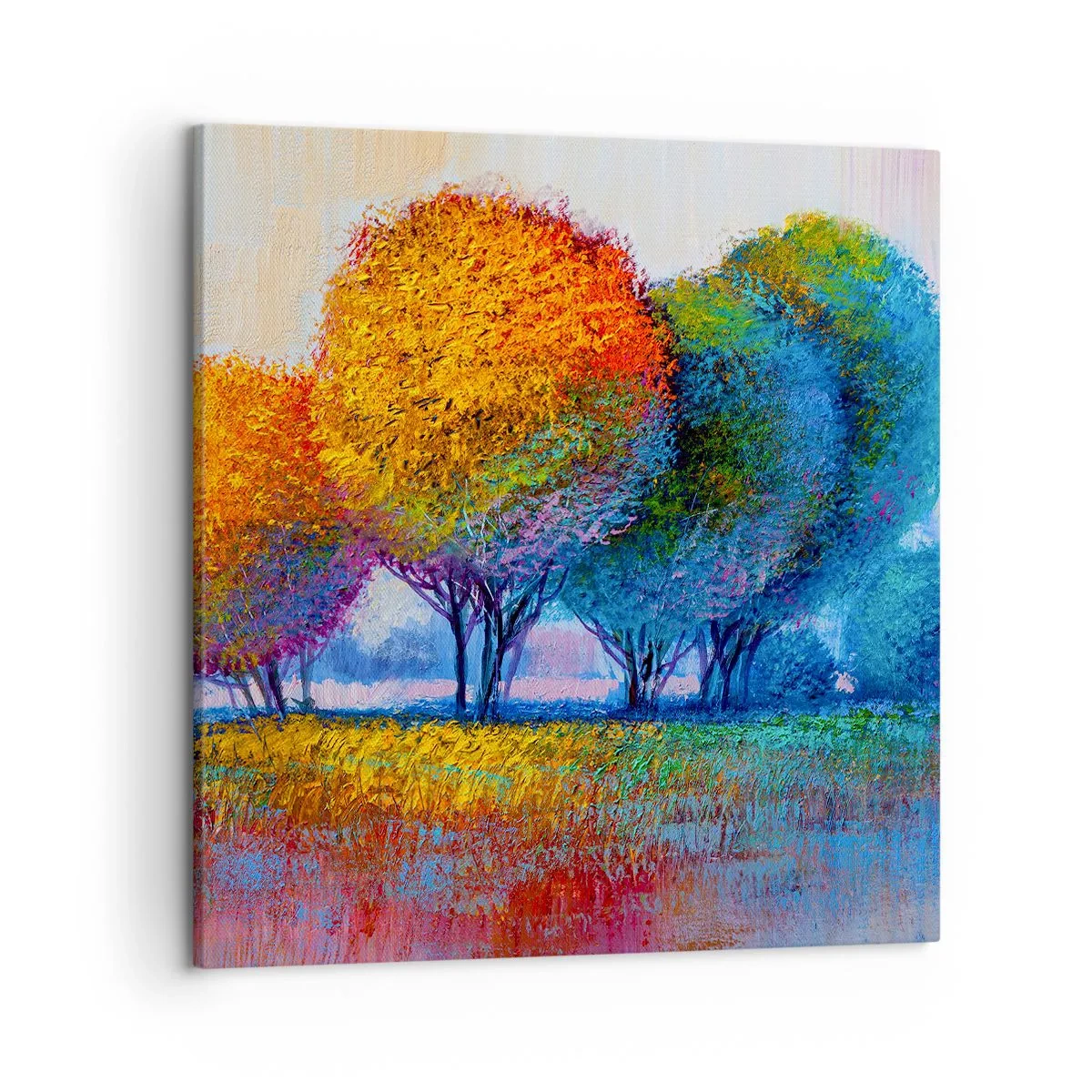 Quadro em tela - Um amontoado de cores lascivas - 50x50 cm