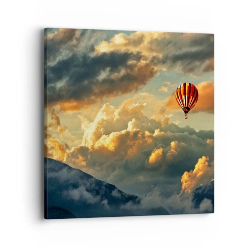 Quadro em tela - Eu voo porque sou livre - 40x40 cm