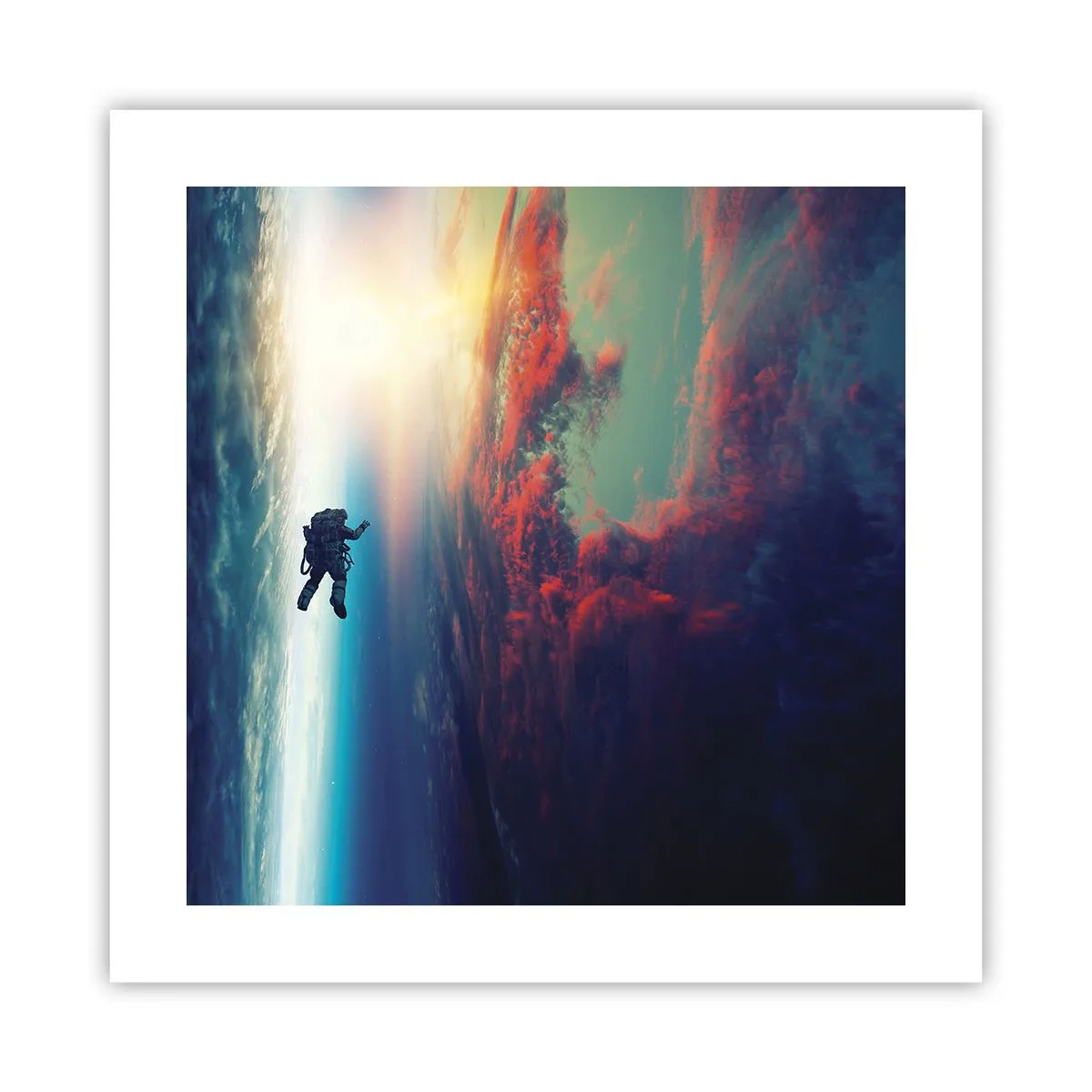 Pôster - Enfrentando o universo - 40x40 cm