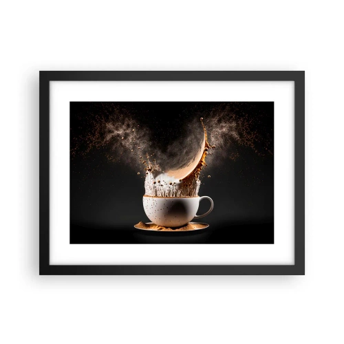 Pôster com moldura preta - Uma explosão de sabor - 40x30 cm