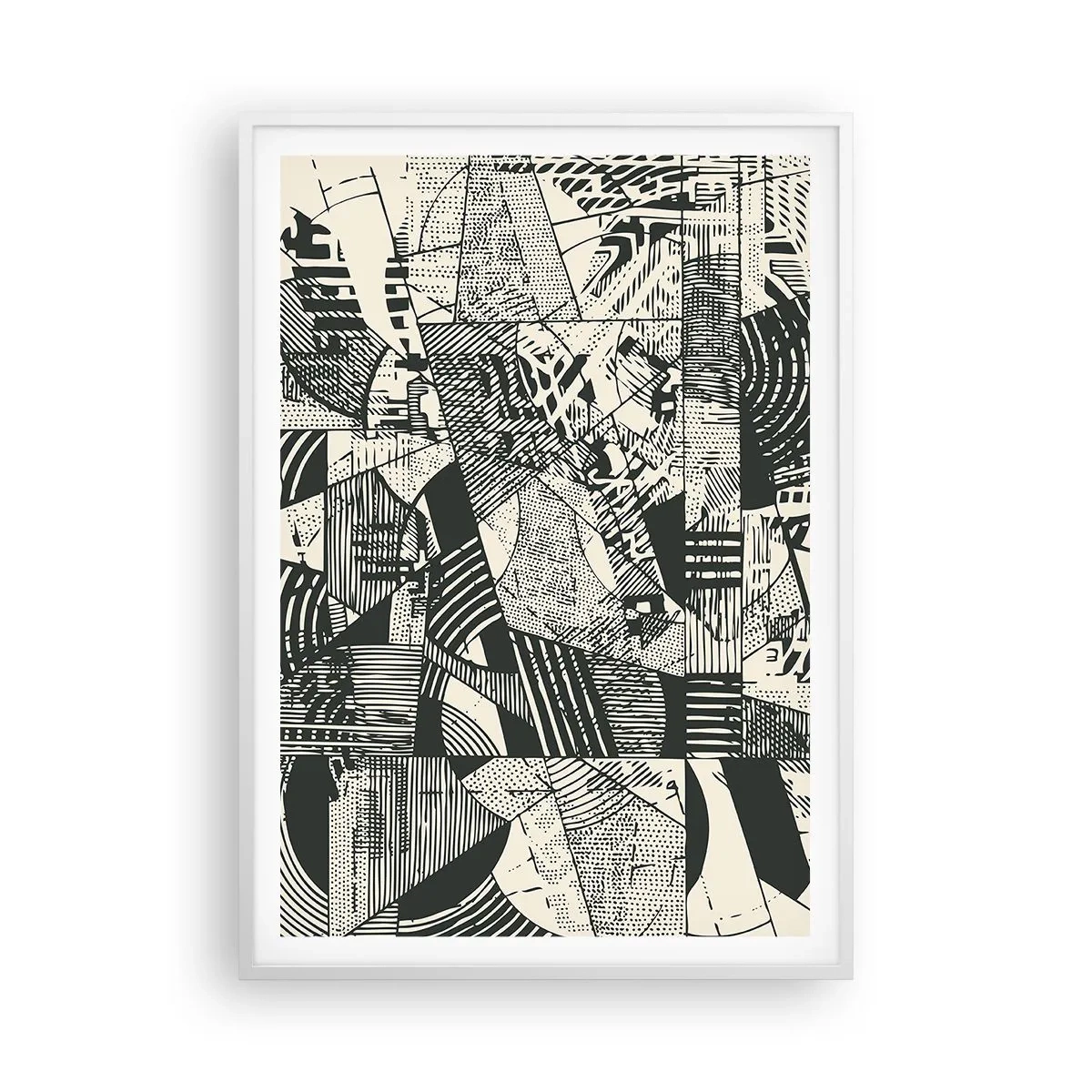 Pôster em moldura branca - A dinâmica do presente - 70x100 cm