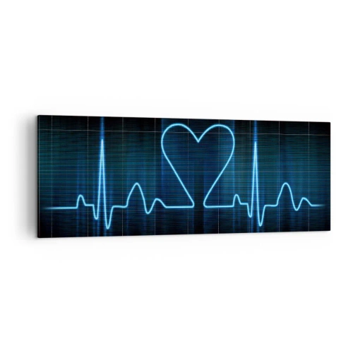 Quadro em tela - No ritmo do coração - 140x50 cm