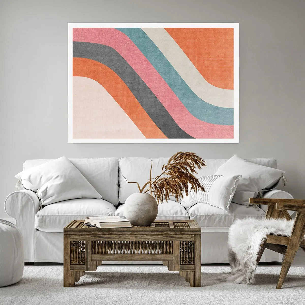 Pôster - Composição diagonal – movimento - 100x70 cm