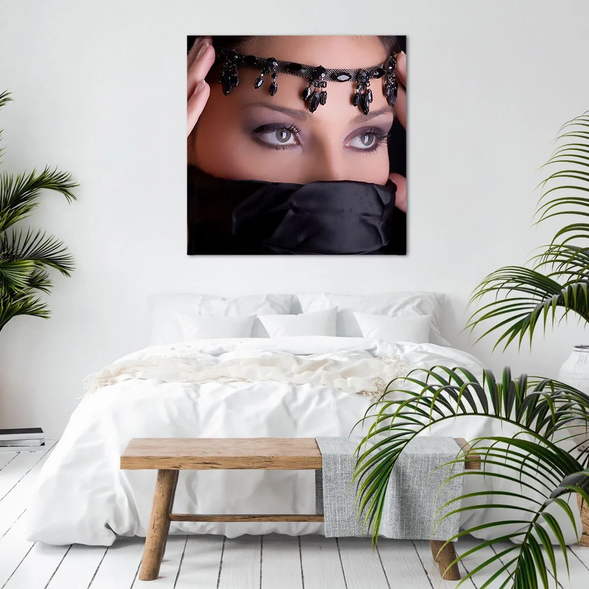 Quadro em tela - Mistério tentador do oriente - 70x70 cm