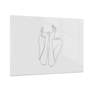 Quadro em vidro - Com o que sonham as meninas  - 100x70 cm