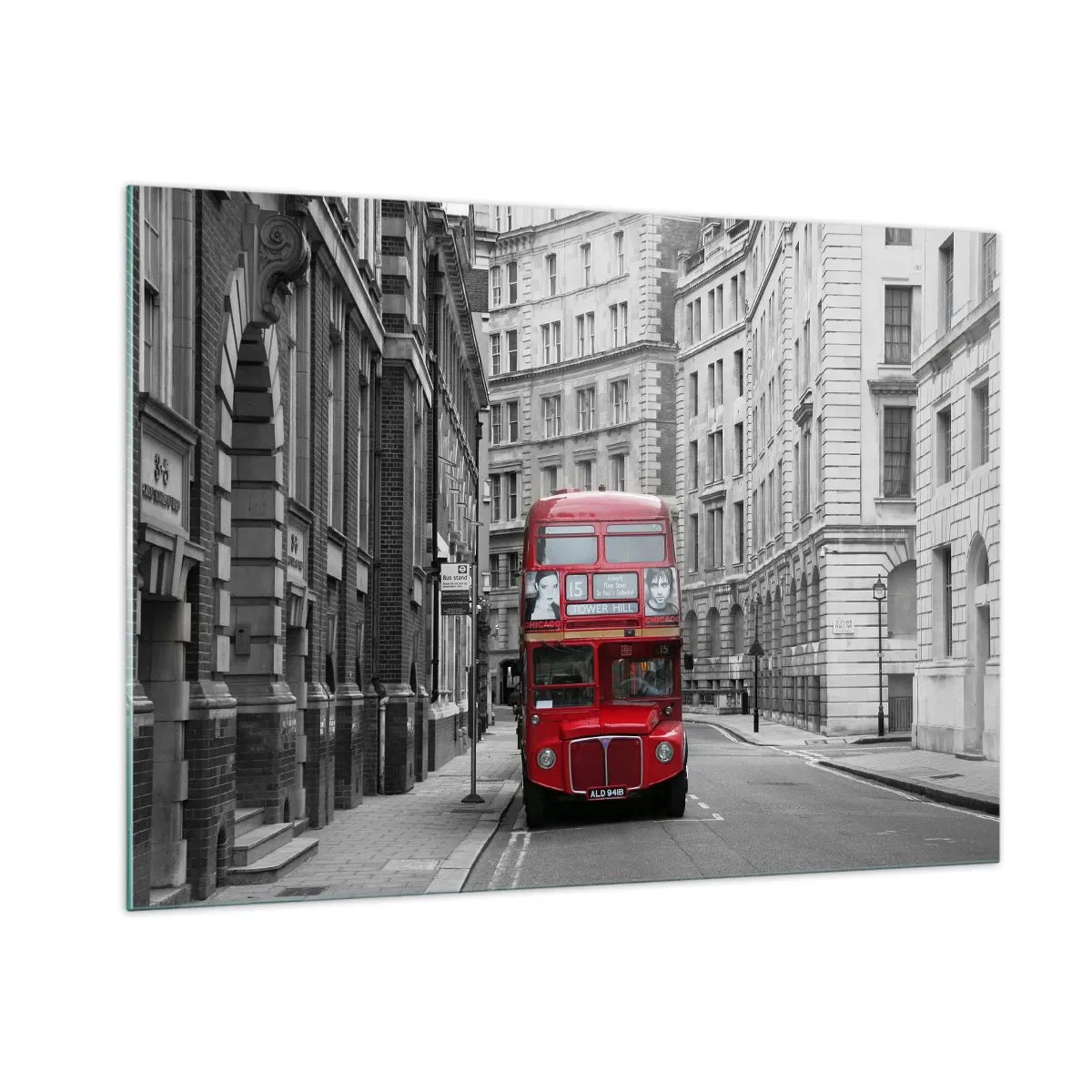 Quadro em vidro - A vida quotidiana não deve ser cinzenta - 100x70 cm