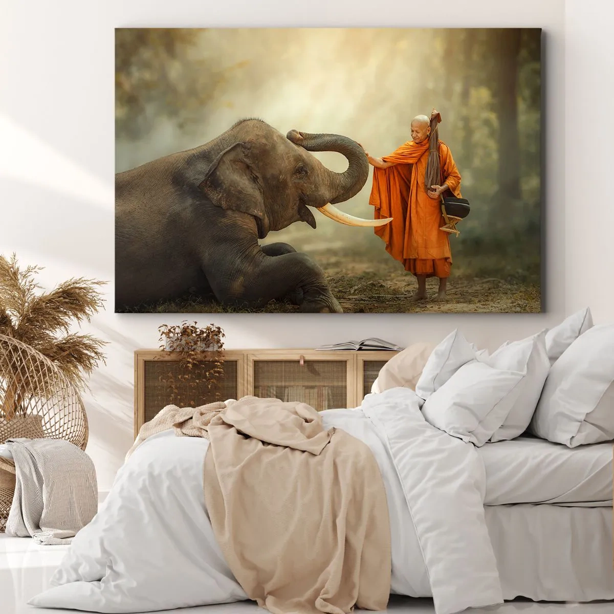 Quadro em tela - Encontro na viagem - 120x80 cm
