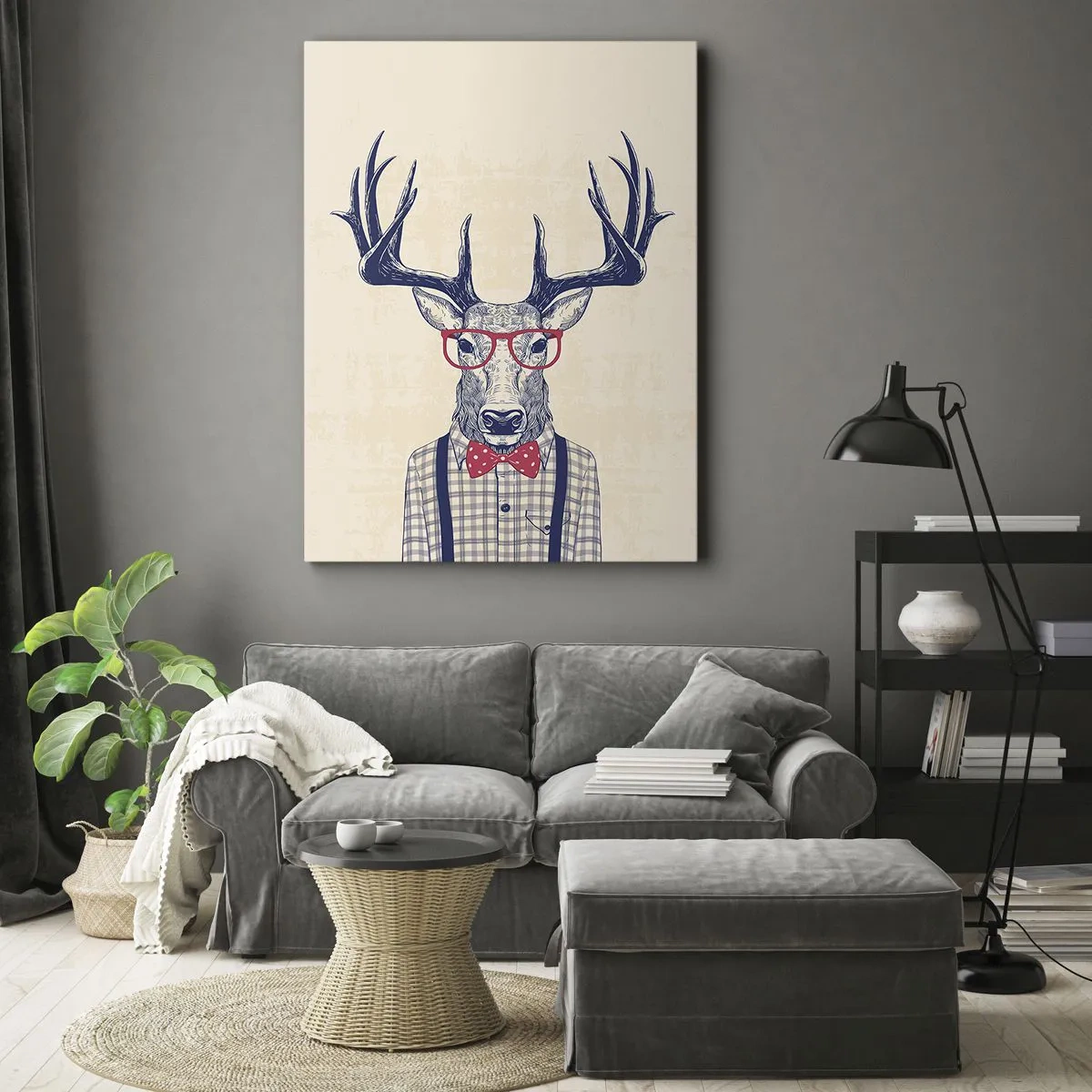 Quadro em tela - Extravagância engraçada - 50x70 cm