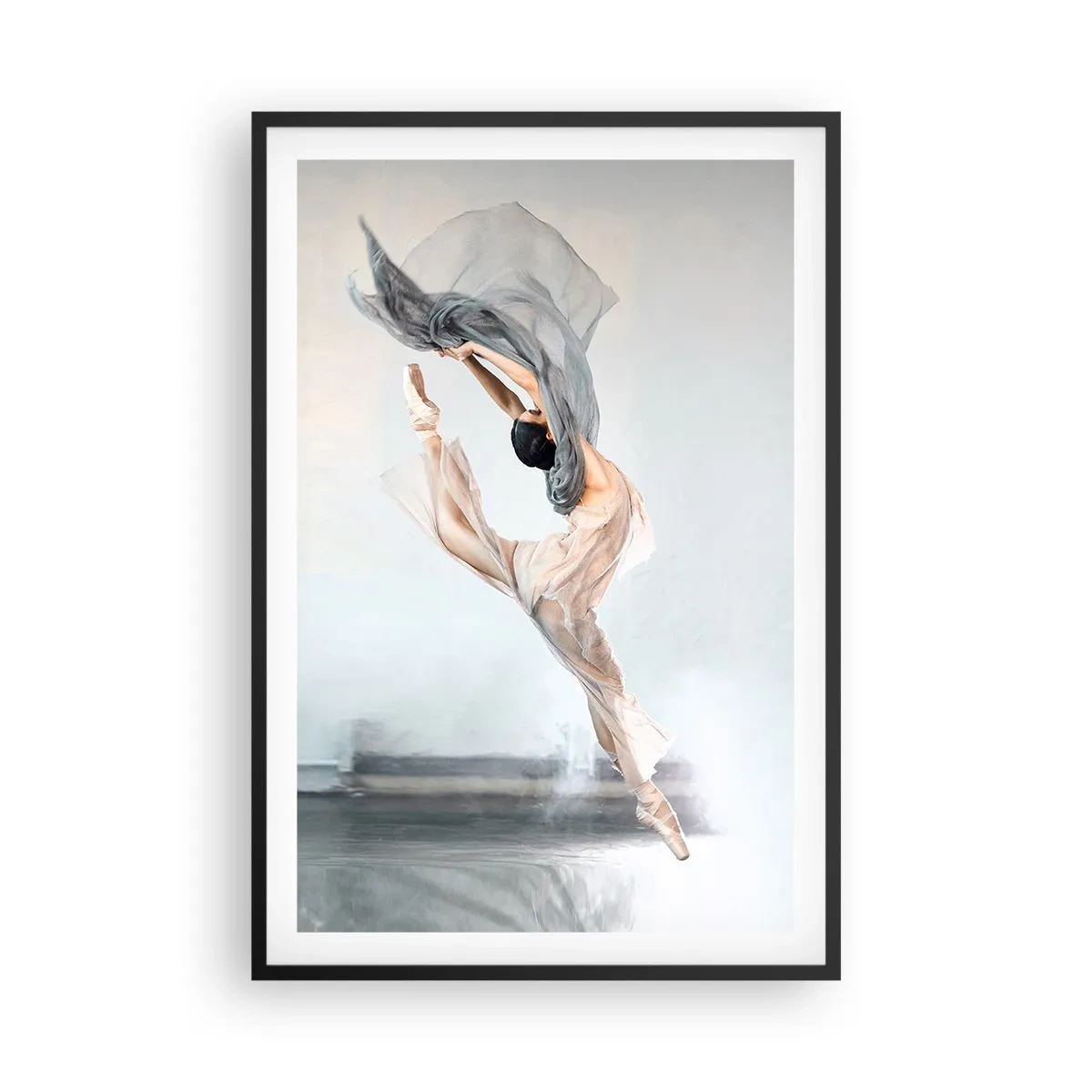 Pôster com moldura preta - Na exultação da dança - 61x91 cm