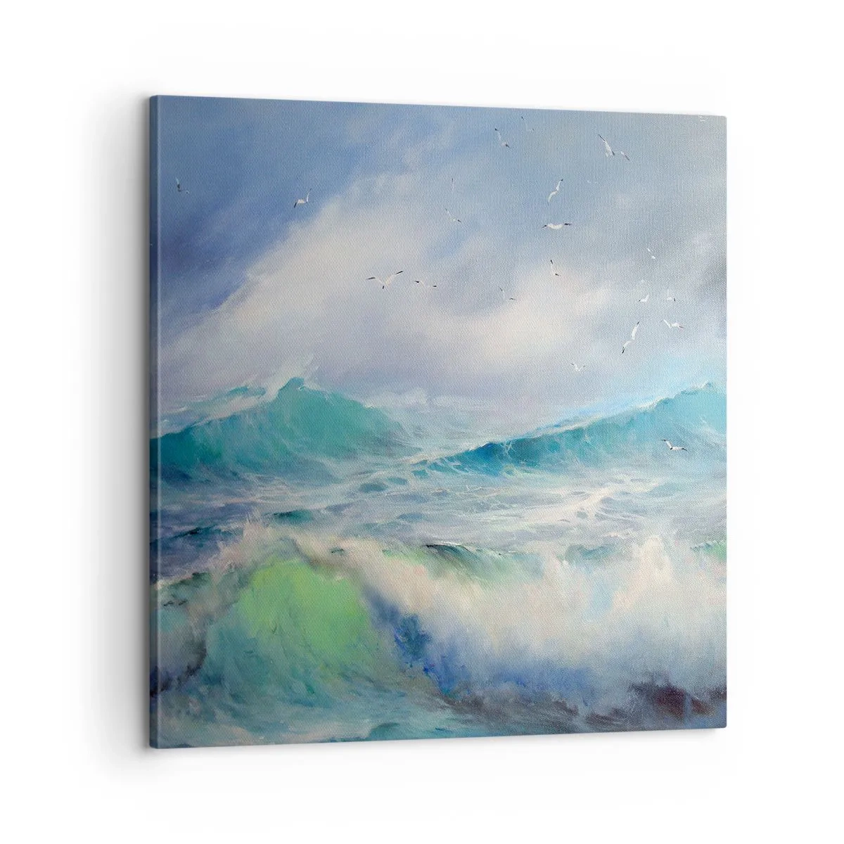 Quadro em tela - O vento uivava triunfalmente… - 60x60 cm