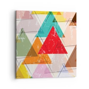 Quadro em tela - Três por três - 70x70 cm