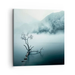 Quadro em tela - Da água e da neblina - 70x70 cm