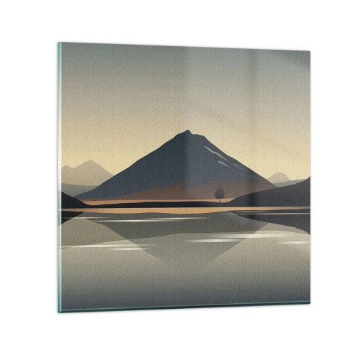 Quadro em vidro - Reflexo de espelho - 50x50 cm