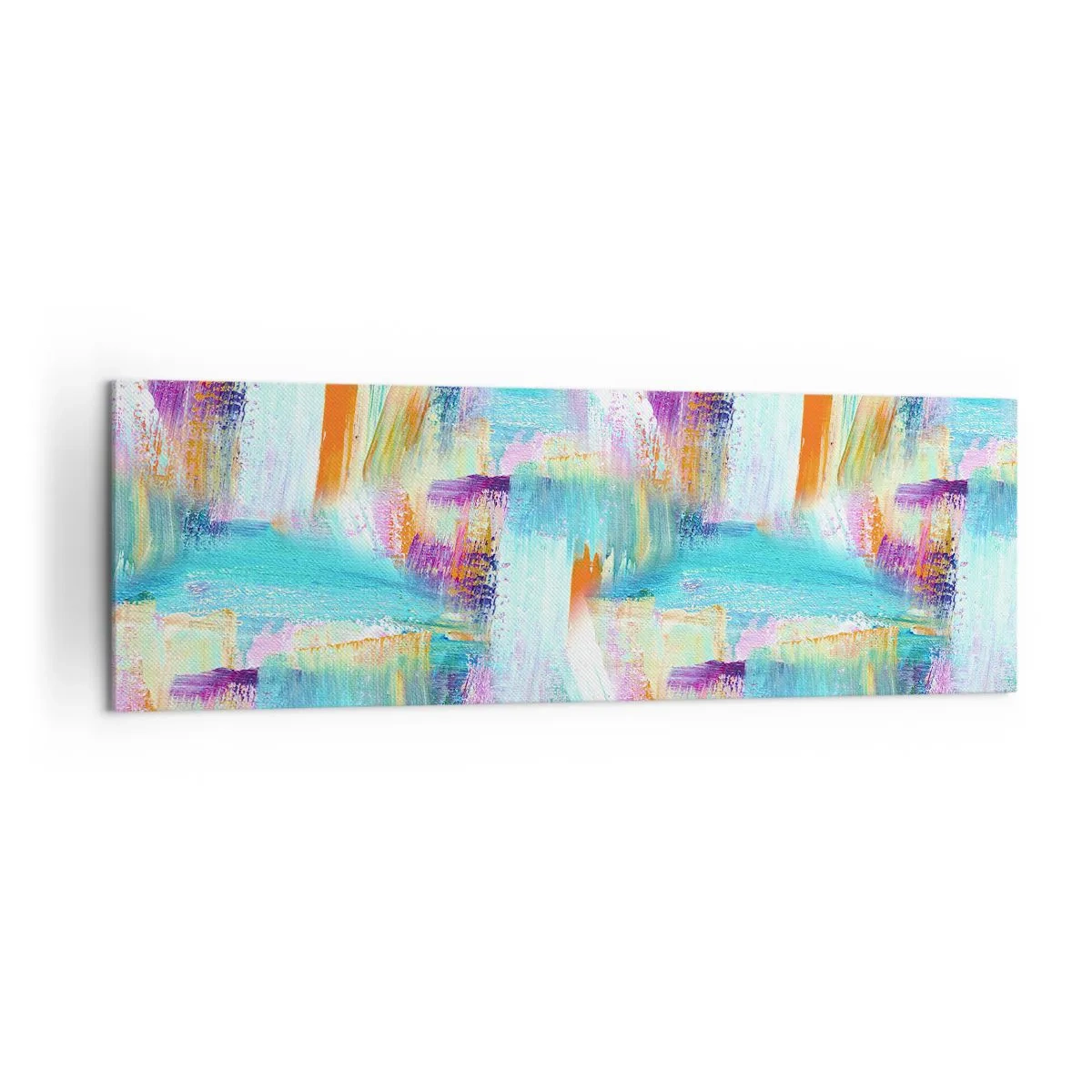 Quadro em tela - Uma alegre coposição de camadas - 160x50 cm