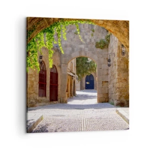 Quadro em tela - Em breve aparecerá uma procissão - 60x60 cm