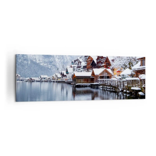 Quadro em tela - Na decoração de inverno - 160x50 cm