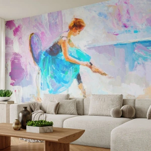 Papel de Parede Autocolante Deluxe Sticker - Graça inefável, charme sutil - Bailarina, Dança, Balé - 400x280 cm