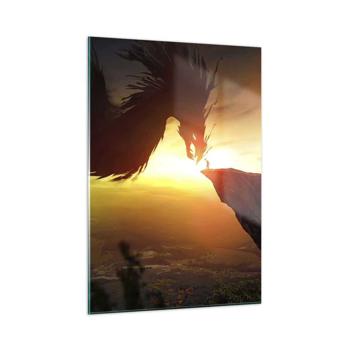 Quadro em vidro - O matador de dragões - 50x70 cm