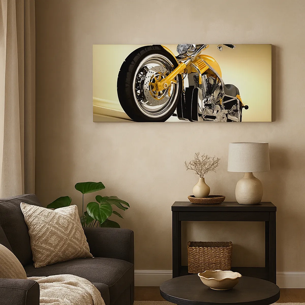 Quadro em tela - O sonho da força e da velocidade - 30x30 cm