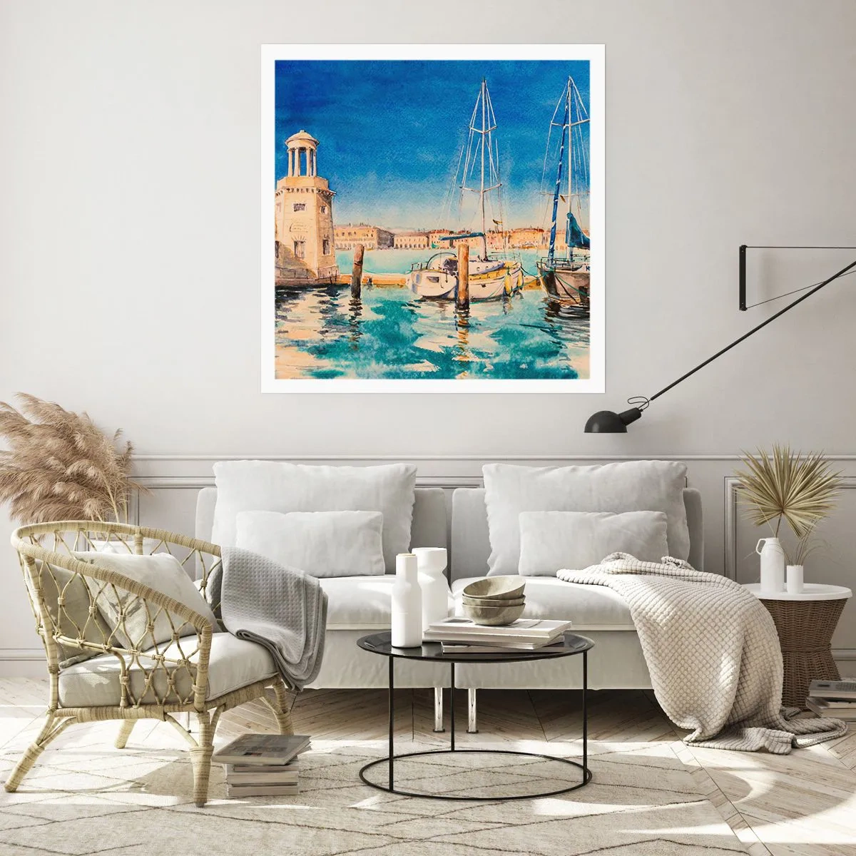 Pôster - Lagoa ensolarada - 50x50 cm