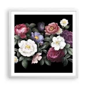 Pôster em moldura branca - Do jardim inglês - 60x60 cm