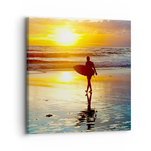 Quadro em tela - O Retorno do Guerreiro - 30x30 cm