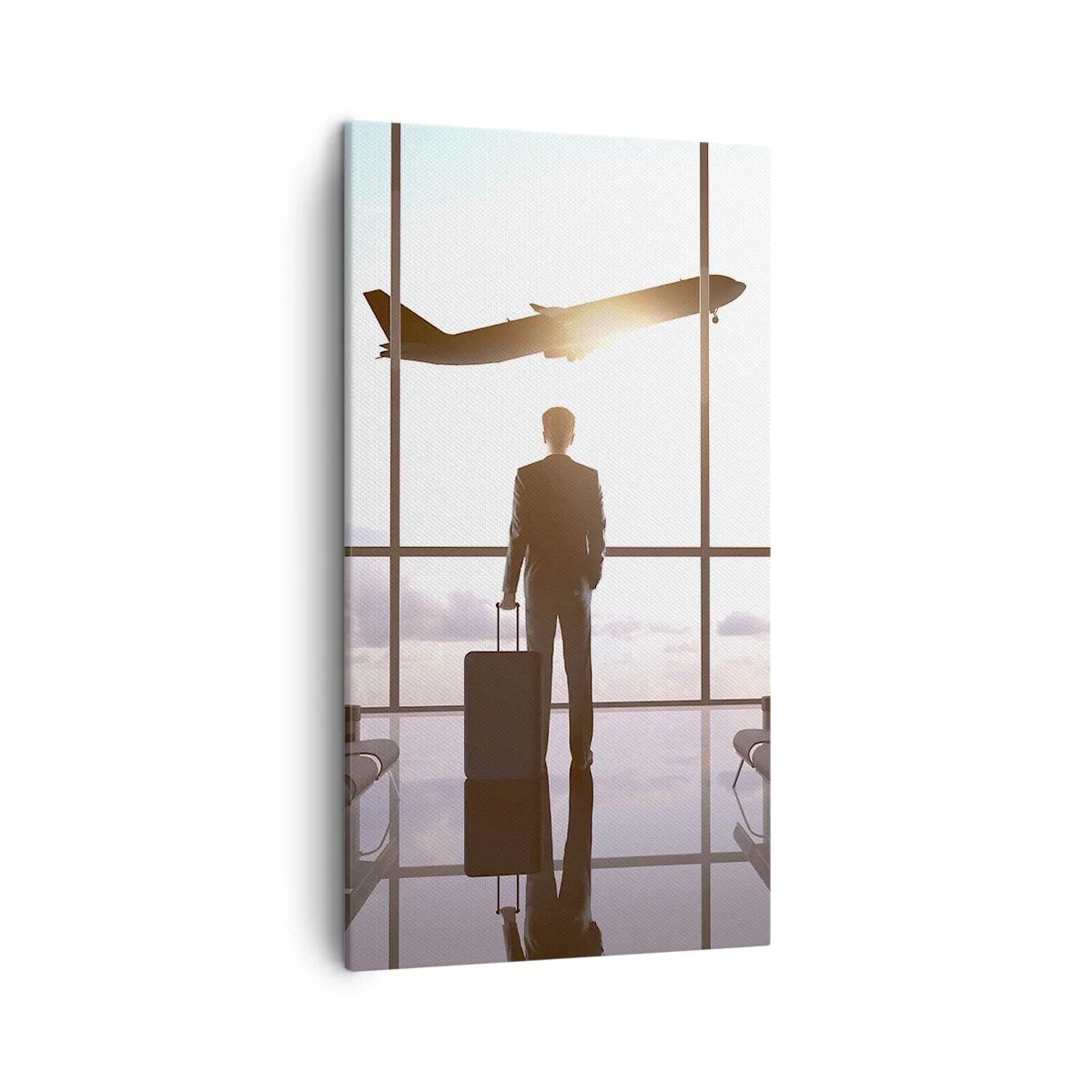 Quadro em tela - Tem tempo, desacelere - 45x80 cm