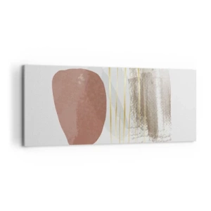 Quadro em tela - Colunata abstrata - 120x50 cm