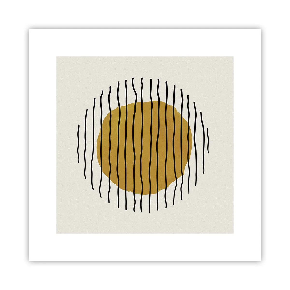 Pôster - Abstração a tremer com o calor - 30x30 cm