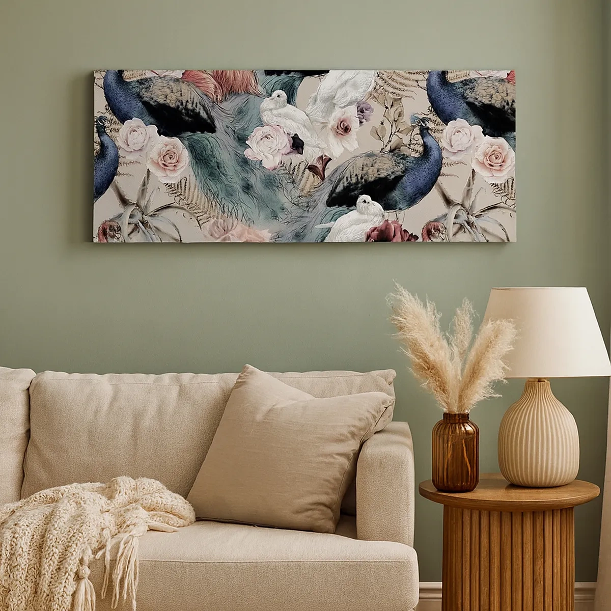 Quadro em tela - No jardim do palácio - 30x30 cm