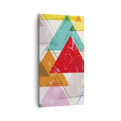 Quadro em tela - Três por três - 65x120 cm