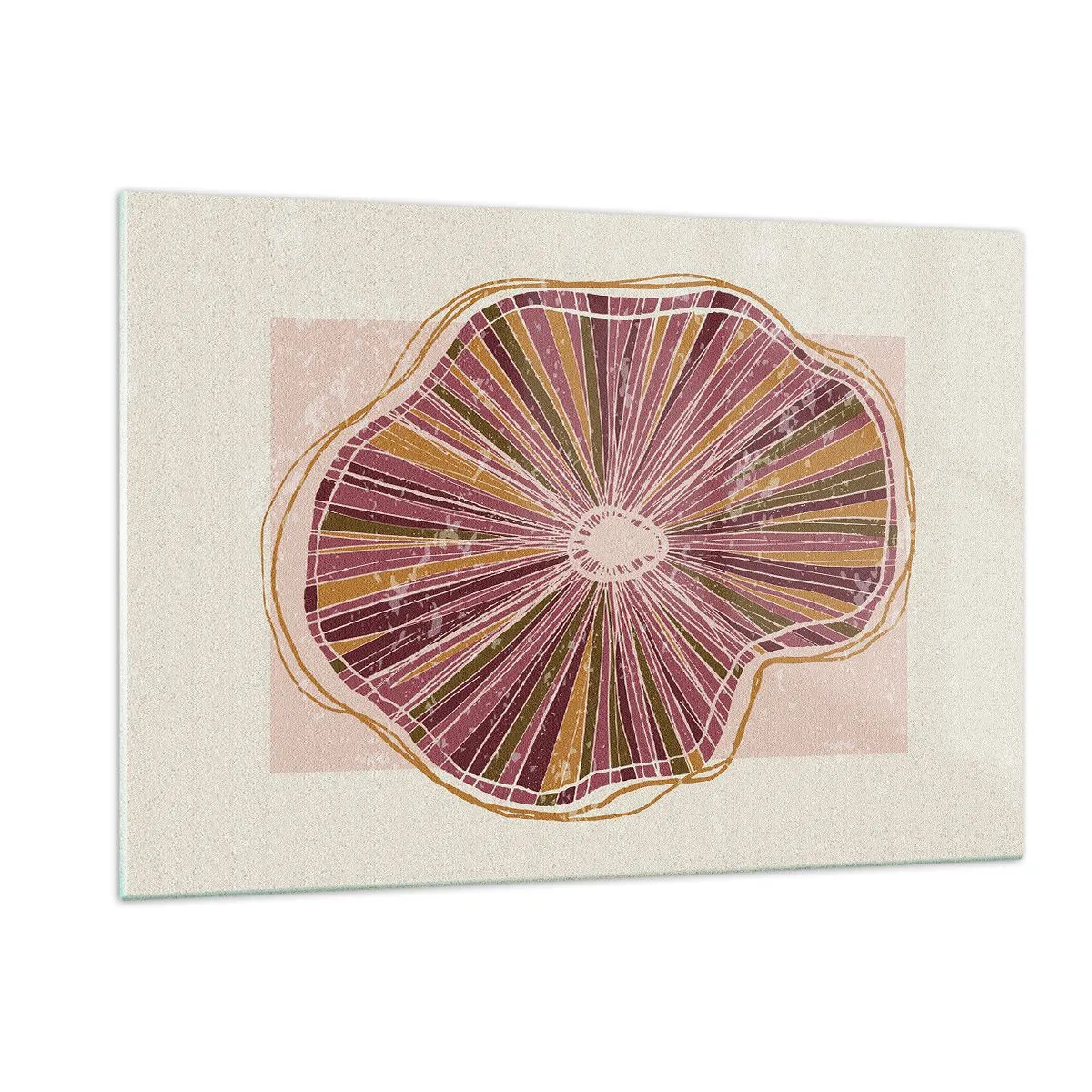 Quadro em vidro - Abstração radiante - 120x80 cm