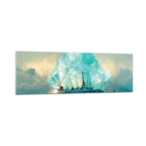 Quadro em vidro - Diamante Ártico - 160x50 cm