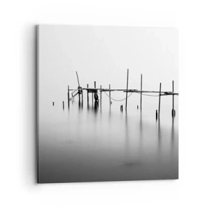 Quadro em tela - E se o mundo não existe? - 70x70 cm