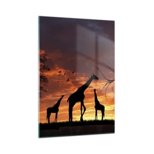 Quadro em vidro - Um pequeno jantar com seus entes queridos - 50x70 cm