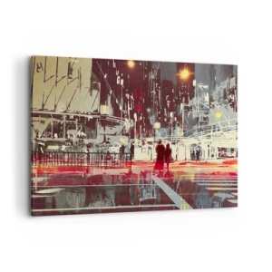 Quadro em tela - Travessia metropolitana - 120x80 cm