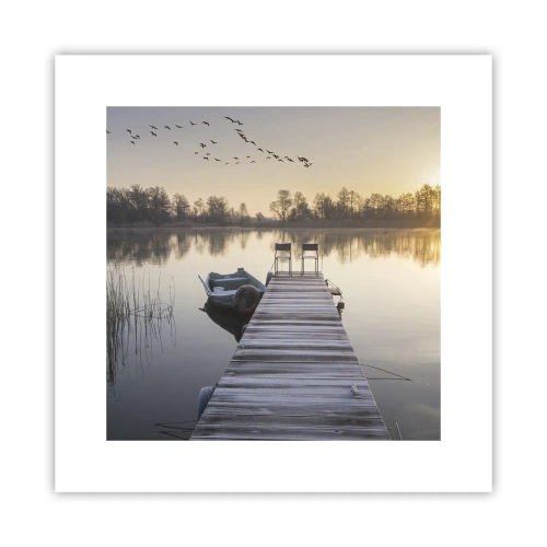 Pôster - Voltarei dentro de algum tempo - 30x30 cm