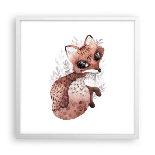 Pôster em moldura branca - Como não amar - 50x50 cm